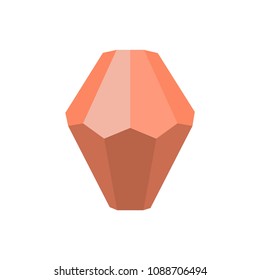 Diamond icon. Flat illustration of diamond vector icon for web.