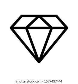 diamond icon. flat illustration of diamond. vector icon. diamond sign symbol on white background. vector illustration