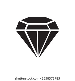 diamond icon. flat illustration of diamond - vector icon. diamond sign symbol