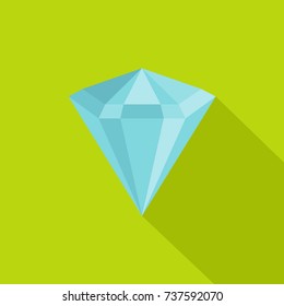 Diamond icon. Flat illustration of diamond vector icon for web
