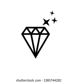 Diamond icon flat style trendy ,jewelry icon