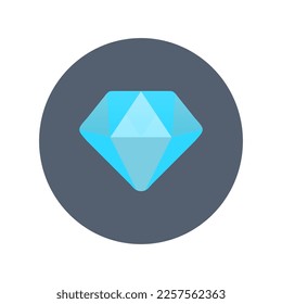Icono de diamante, ilustración de vector plano para interfaz web y móvil, EPS 10