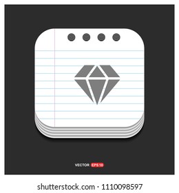 Diamond icon - Free vector icon