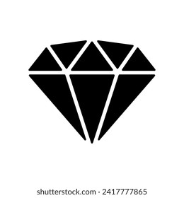 Diamantsymbol. Gem Juwel. Vektorgrafik.