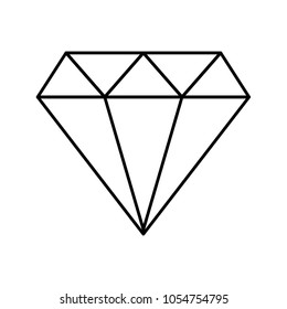 diamond icon, gemstone vector sign, crystal, jewel, brilliant icon