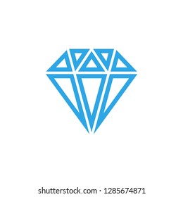 Diamond icon graphic design template vector isolated