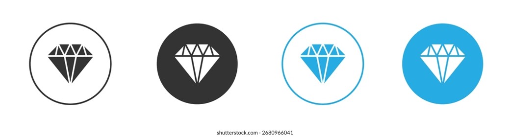 Diamond icon. Graphic icon design template