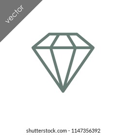 diamond icon - illustration