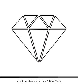 Diamond icon Illustration design