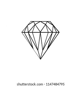 Diamond icon illustration isolated vector