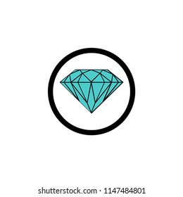 Diamond icon illustration isolated vector