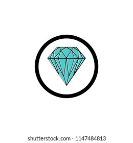 Diamond icon illustration isolated vector