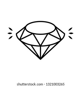 Diamond icon illustration isolated vector sign symbol 