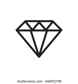 Diamond icon illustration isolated vector sign symbol