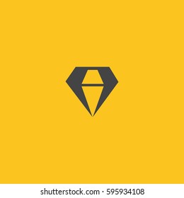 Diamond icon illustration isolated vector sign symbol