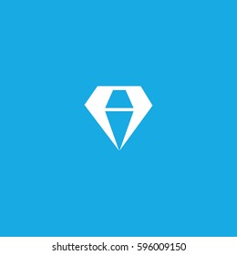 Diamond icon illustration isolated vector sign symbol