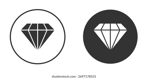 Ilustração do ícone de diamante. Gráficos de vetor de pixel - Vetor.
