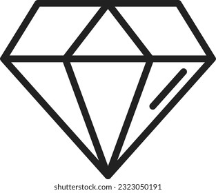 Imagen del icono del diamante. Adecuado para aplicaciones móviles.