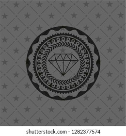 diamond icon inside black badge