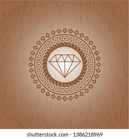 diamond icon inside wood emblem