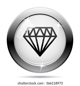 Diamond icon. Internet button on white background. EPS10 vector.