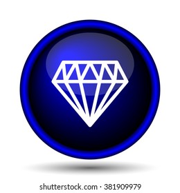Diamond icon. Internet button on white background. EPS10 vector