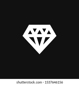 diamond icon isolated on white background