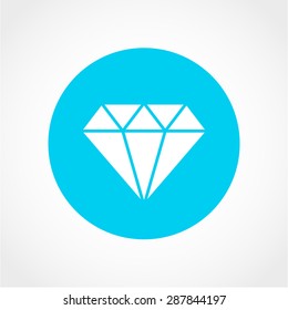Diamond Icon Isolated on White Background