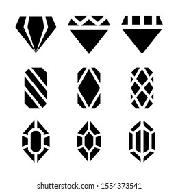diamond icon isolated sign symbol vector illustration - Collection of high quality black style vector icons
