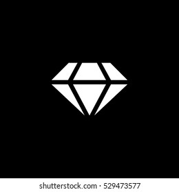 diamond icon, isolated, white background