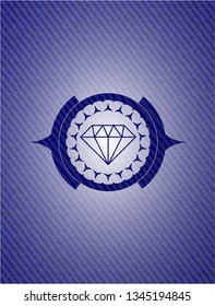 diamond icon with jean texture