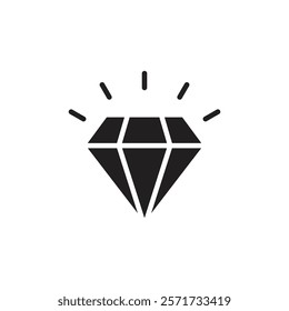 Diamond icon Line Art Logo set