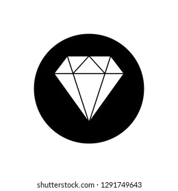 Diamond icon. Diamond line icon. Gemstone symbol