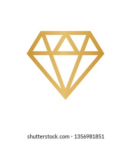diamond icon. Diamond line icon. Diamond outline vector sign  
