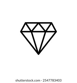 Diseño del logotipo del icono del diamante. signo y símbolo de las gemas del diamante