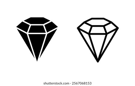 Diamond icon logo design. diamond gems sign and symbol
