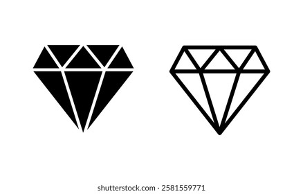 Diamond icon logo design. diamond gems sign and symbol