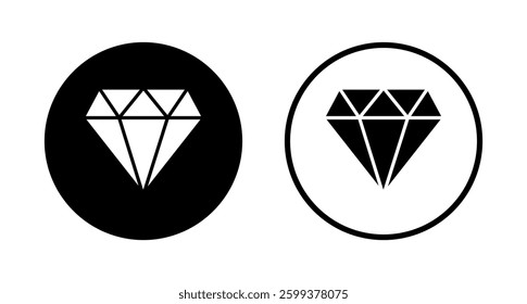 Diamond icon logo design. diamond gems sign and symbol
