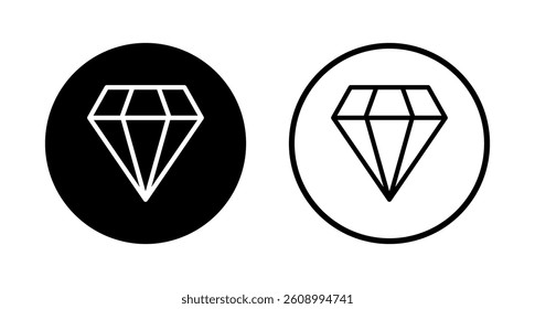 Diamond icon logo design. diamond gems sign and symbol
