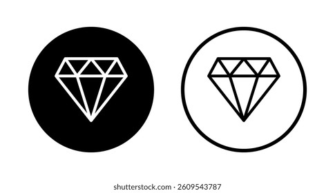 Diamond icon logo design. diamond gems sign and symbol