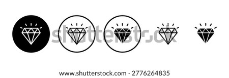 Diamond icon logo design. diamond gems sign and symbol