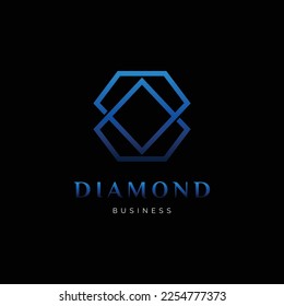 Diamond Icon Logo Design Template