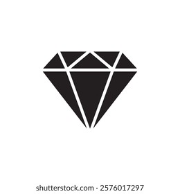 Diamond icon, diamond logo design template.