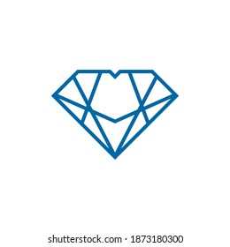 Logo-Design, Vektorvorlage für Diamantsymbol