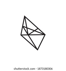 Plantilla vectorial de diseño de logotipo de icono de diamante