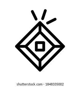 diamond icon or logo isolated sign symbol vector illustration - high quality black style vector icons
