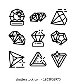 diamond icon or logo isolated sign symbol vector illustration - Collection of high quality black style vector icons
