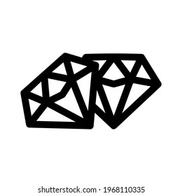 diamond icon or logo isolated sign symbol vector illustration - high quality black style vector icons
