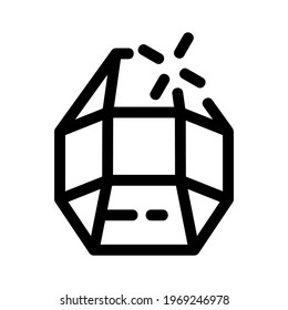 diamond icon or logo isolated sign symbol vector illustration - high quality black style vector icons
