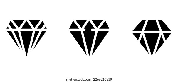 diamond icon or logo isolated sign symbol vector illustration - high quality black style vector icons